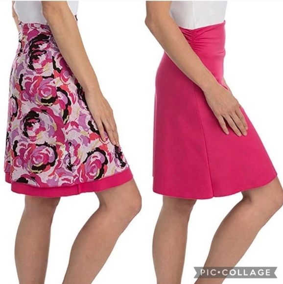 Tranquility Reversible Henna Flower Skirt NWT XXL - Picture 1 of 5